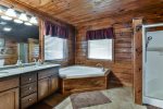 Master Bedroom with Jacuzzi Tub and Double Sink